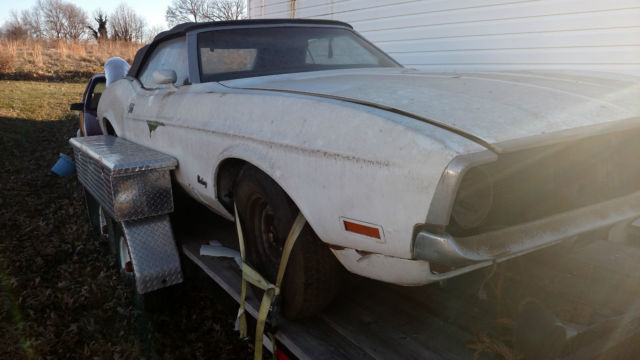 1972 ford mustang convertible needs restoration as is no reserve