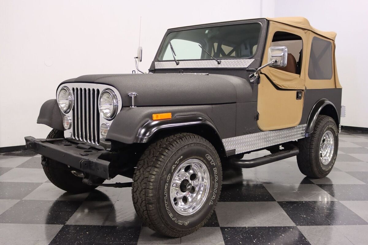 1982 jeep cj suv black 4wd manual cj7