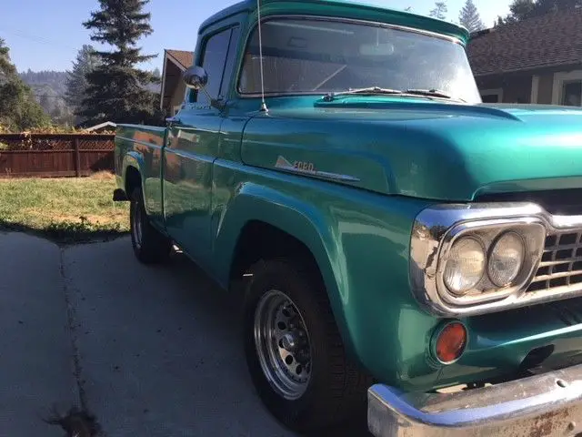 1958 ford f100 fleet side short bed big back window