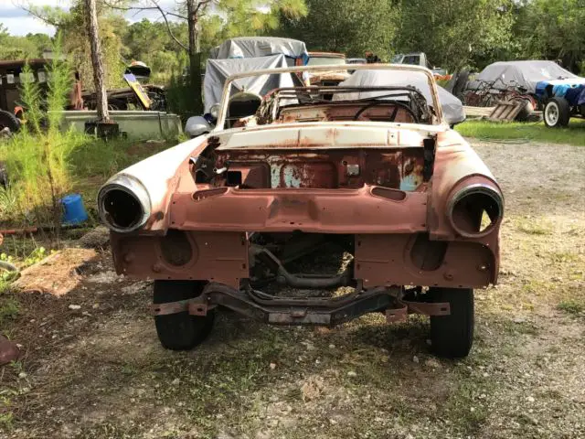 1955 ford sunliner convertible project/part