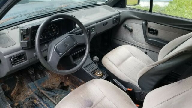 1988 volkswagen fox wagon blue manual