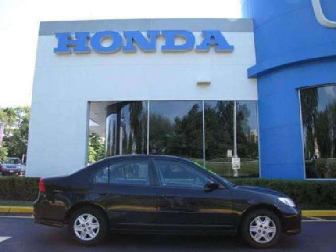 used 2005 honda civic sdn vp sedan, 67,918 miles in nanuet, ny