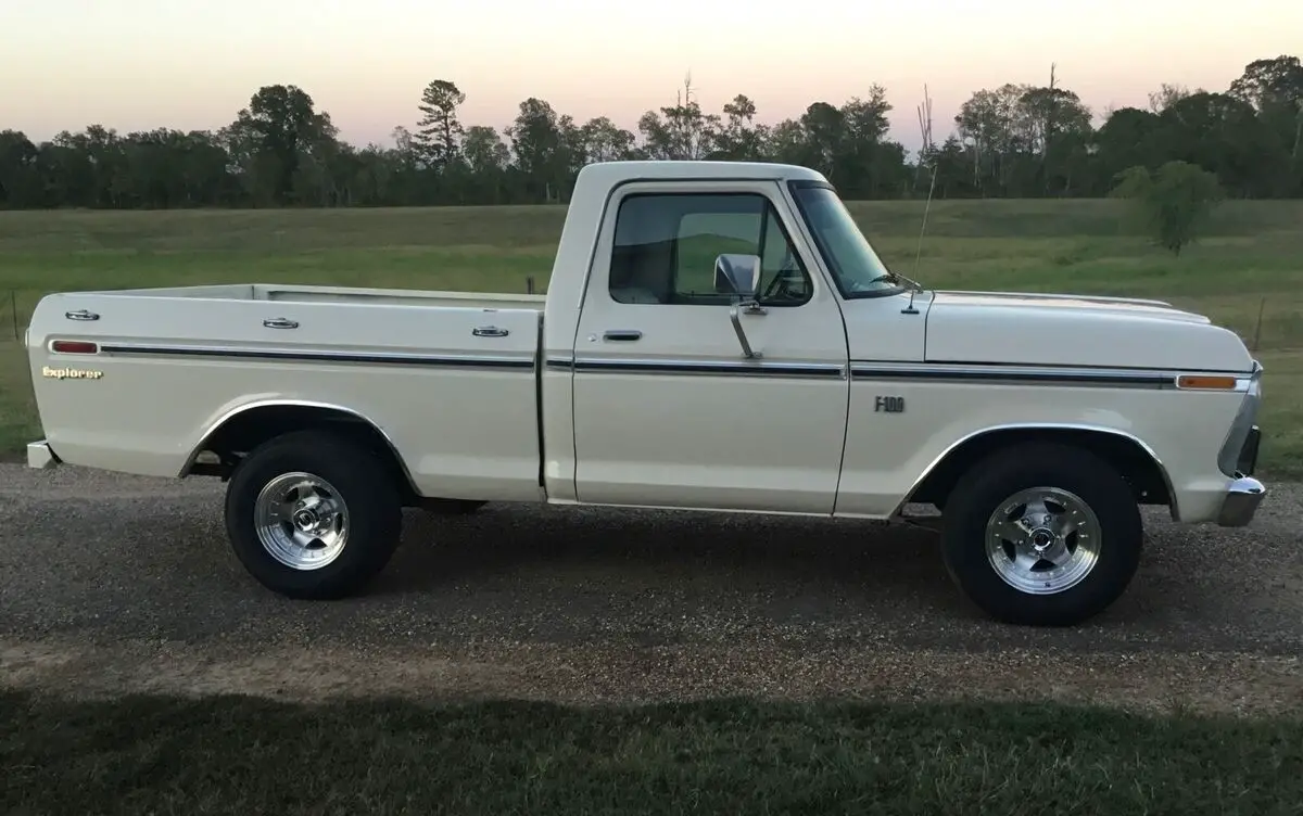 1974 ford f100 pickup white rwd automatic explorer