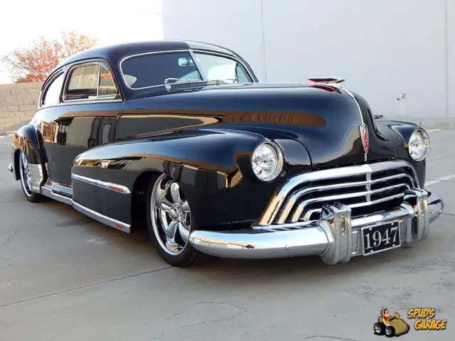 1947 oldsmobile 66 series 2dr slantback custom street rod 455 olds v8 9 ifs a/c