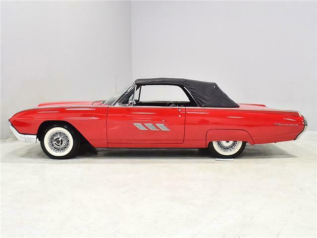1963 ford thunderbird convertible 46414 miles red 390 cubic inch v8 3-speed au