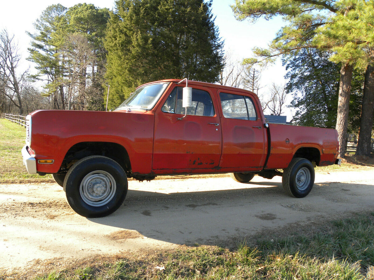 1978 dodge w200, super rare crew cab power wagon, low miles! 4wd