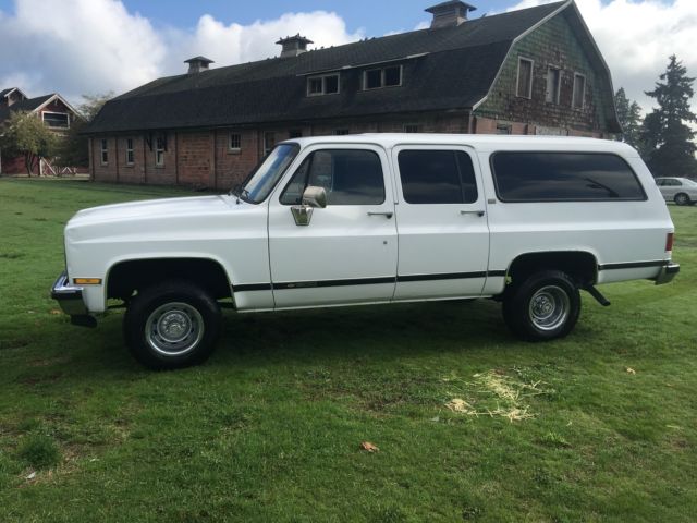 1990 chevy suburban v1500 4x4 one owner 3rd. row rust free worldwide no reserve