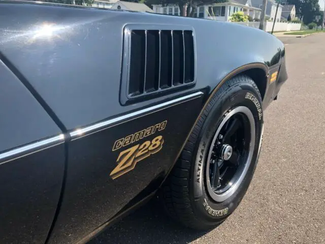 1978 chevrolet camaro z28 black 350 4/sp match # buildsheet
