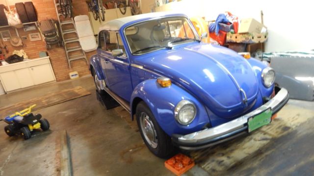 1977 bug convertible 77118 original mi, original paint,needs exhaust
