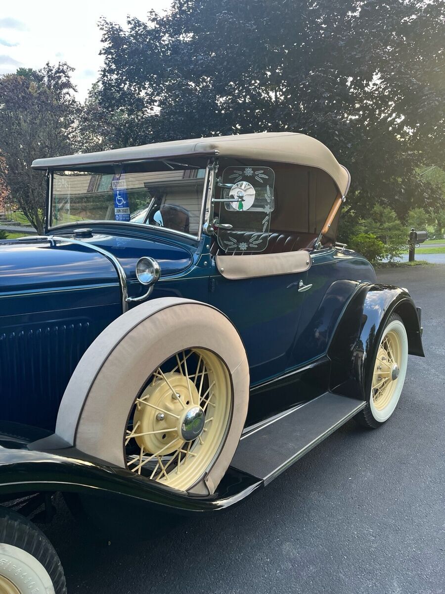 1930 ford model a convertible blue