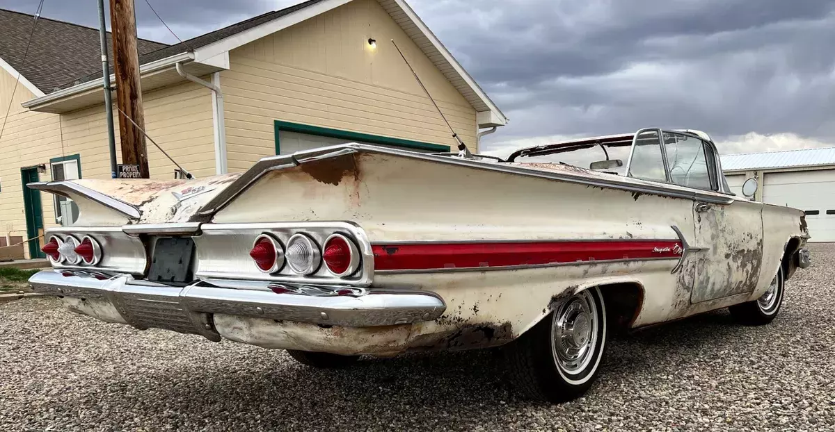 1960 chevrolet impala convertible 348 automatic governor of ak. car sat 55 years