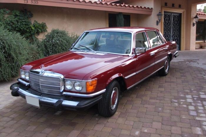 1976 mercedes benz 450 sel palm springs burgundy for sale in wilmington, delaware