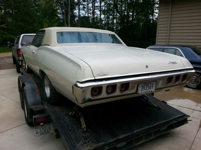 1968 chevrolet caprice 2dr coupe 396 th400 12 bolt vigilites matching number