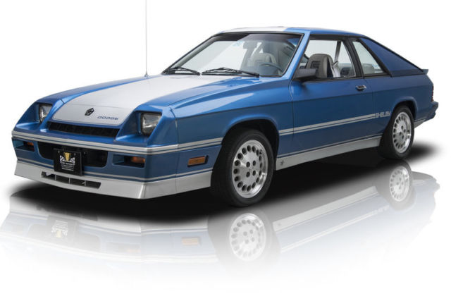 1983 dodge shelby charger 7,970 miles sante fe blue crystal coat hatchback 2.2