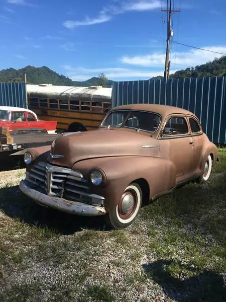 1948 chevrolet fleetline manual rwd i6 3.8l gasoline