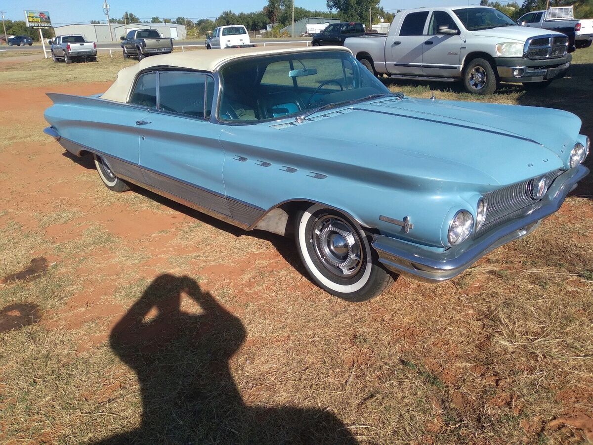 1960 buick electra 225 convertible blue rwd automatic interior