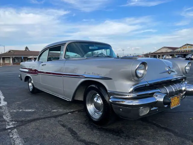 1957 pontiac star chief coupe grey rwd automatic