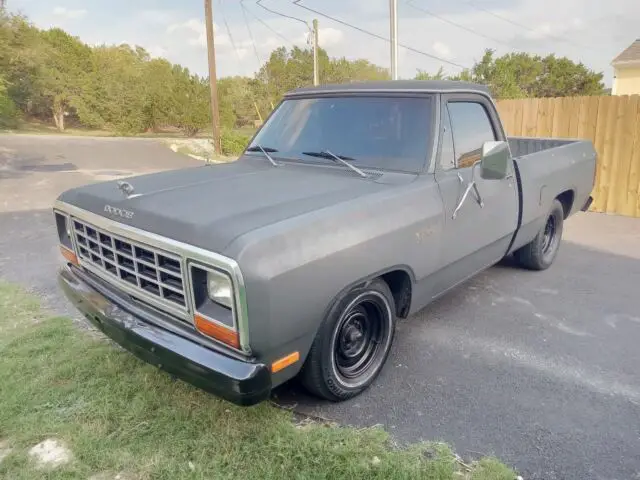 1985 dodge d-series pickup grey rwd manual d100