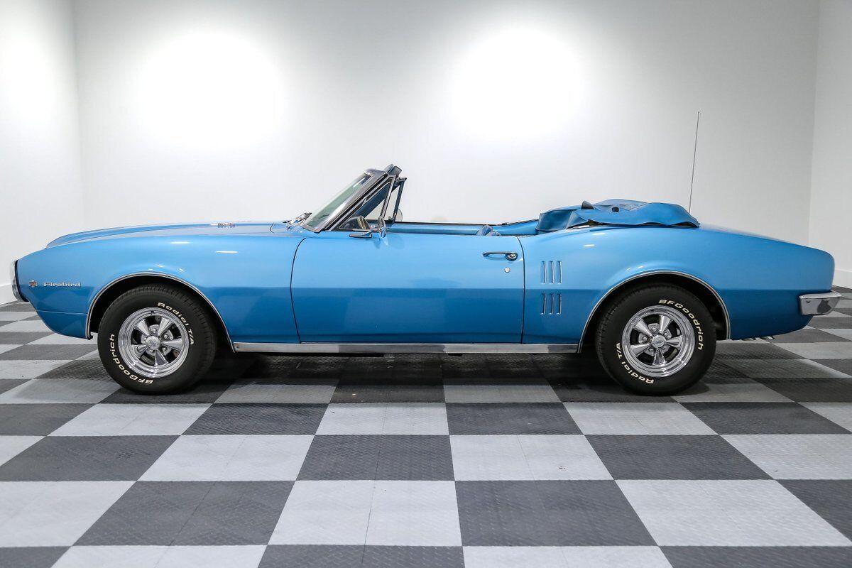 1967 pontiac firebird blue convertible 326ci v8 automatic