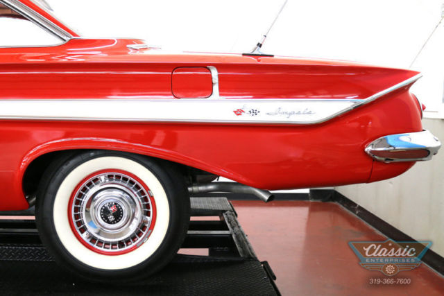 1961 chevrolet impala 0 roman red hardtop 348 v8 5 speed manual