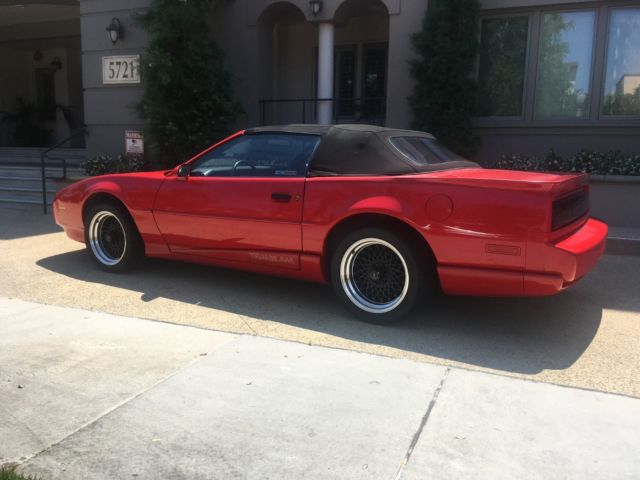1992 pontiac firebird trans am convertible rare 5 speed very low miles ca car!!!