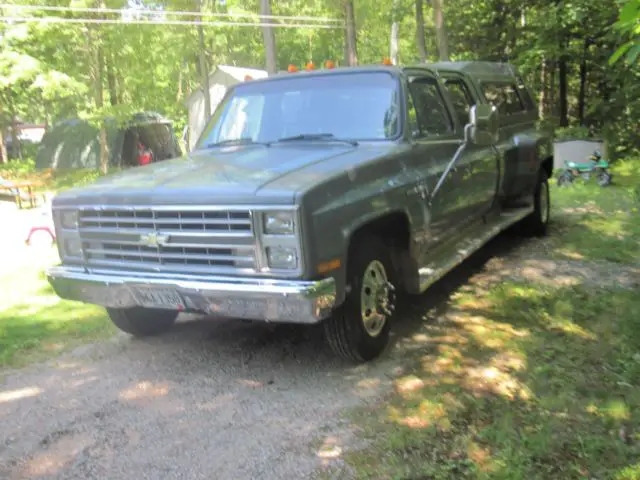 1988 chevrolet c30 crew cab choo choo custom lb, rwd dually 24816 mile pick up