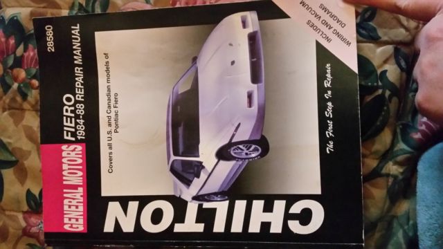 1987 pontiac fiero gt + chilton manual