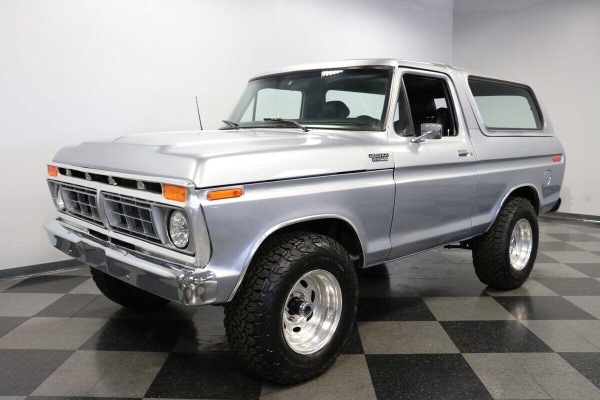 1978 ford bronco 4x4 electric silver metallic 485 miles
