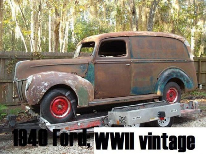 1940 ford panel delivery "project in jacksonville, fl