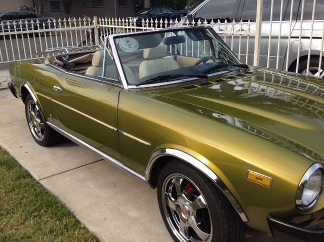 fiat 1979, convertible, sport car, italy car