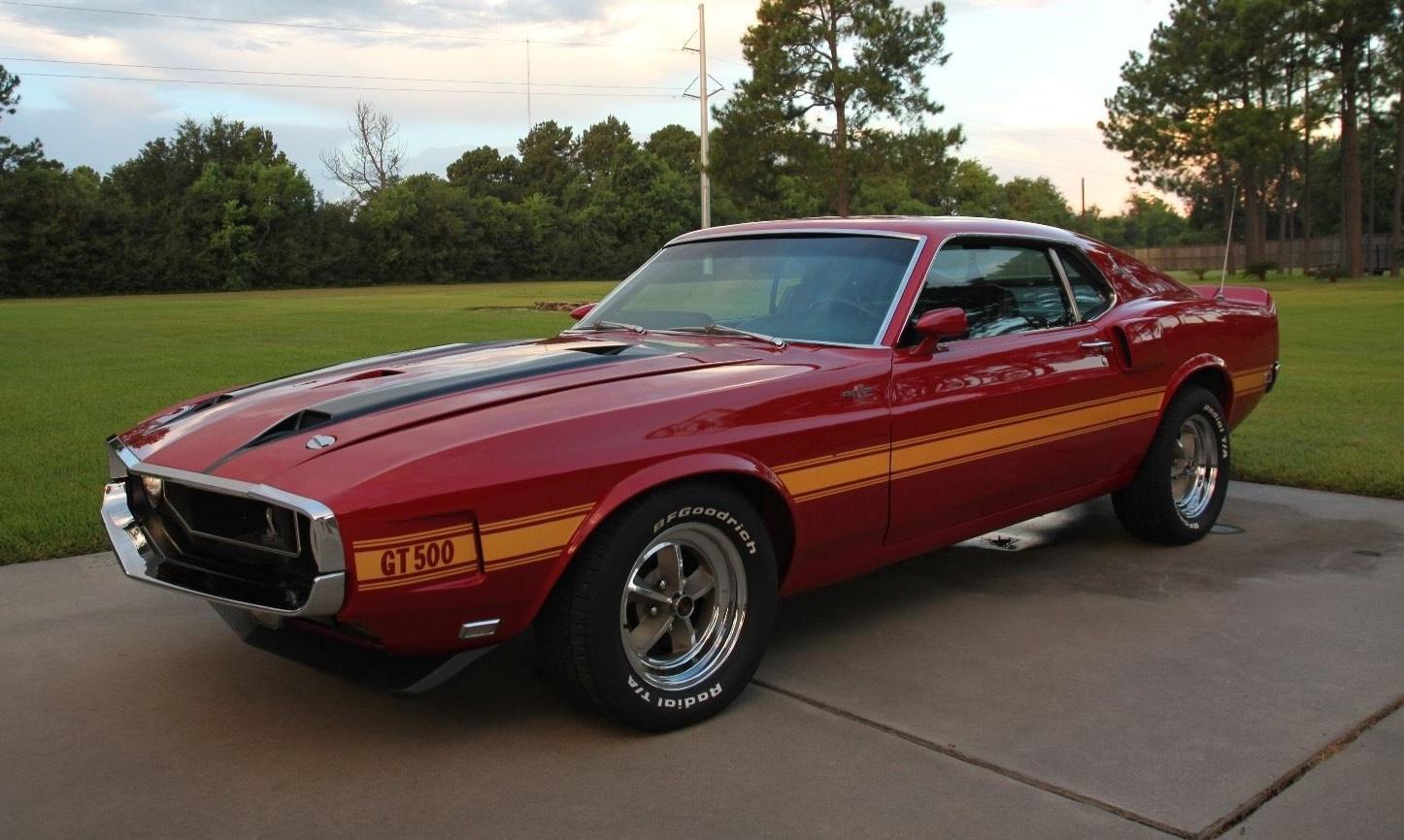 1969 ford mustang shelby gt500 428 cobra jet engine