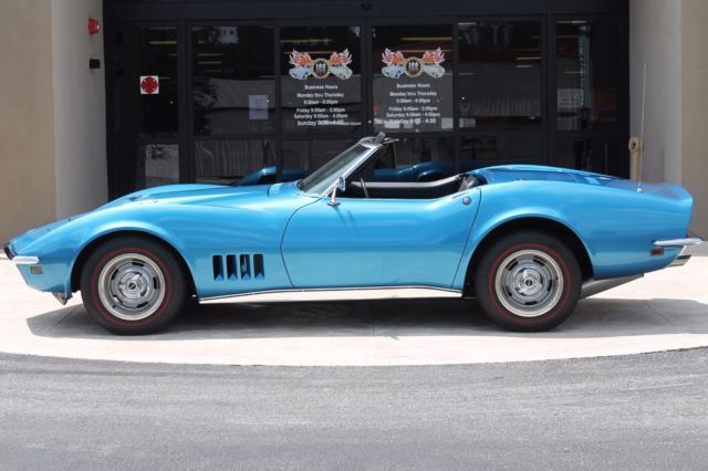 1968 chevrolet corvette - l71 - 1 of 2,898 - numbers matching tri-power 42 0 lem