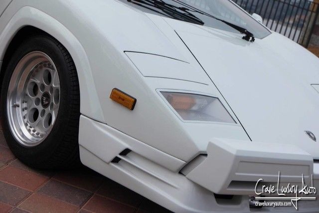 lamborghini countach 25th anniversary rare 2,245 miles crave luxury auto. v12