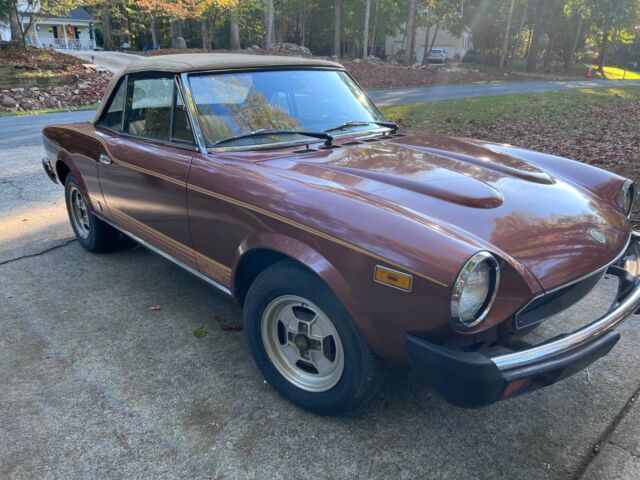 1980 fiat spider 2000 convertible brown rwd manual pinaferra