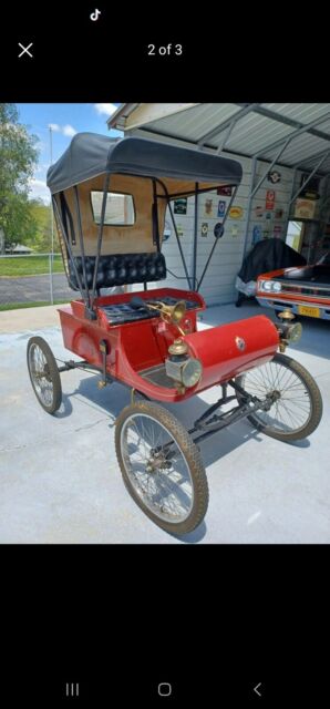 1901 oldsmobile r red rwd manual curved dash