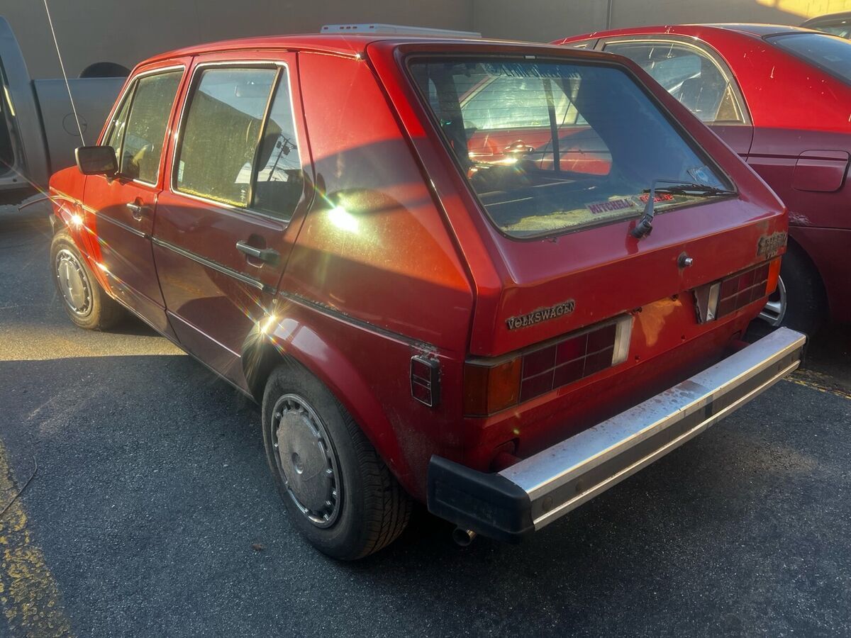1981 volkswagen rabbit red fwd manual l custom