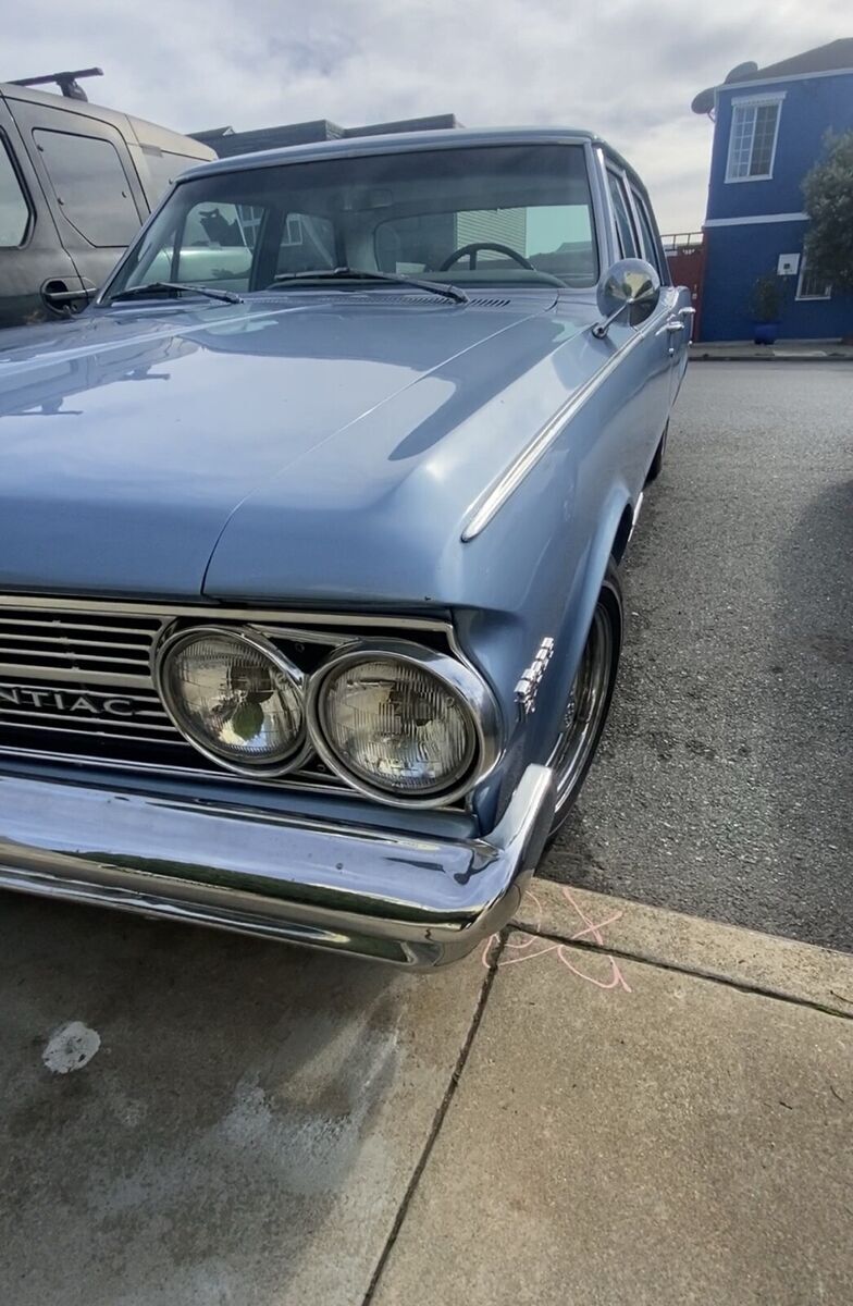 1964 pontiac tempest sedan blue custom