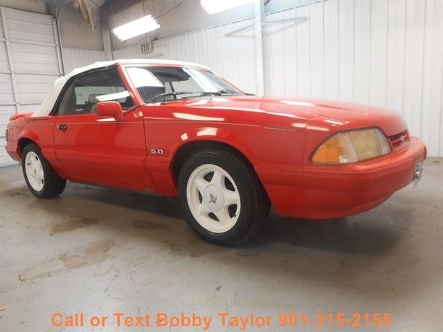 92 mustang fox body lx 5.0 5 speed convertible no reserve no rust 1 owner