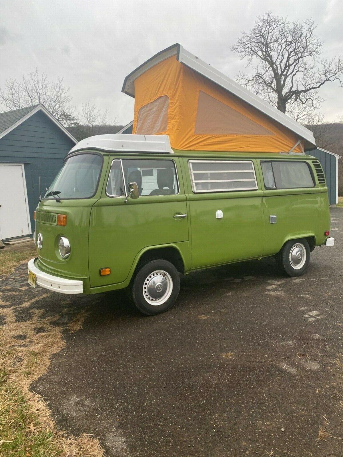 1979 westfalia volkswagen bus manual green