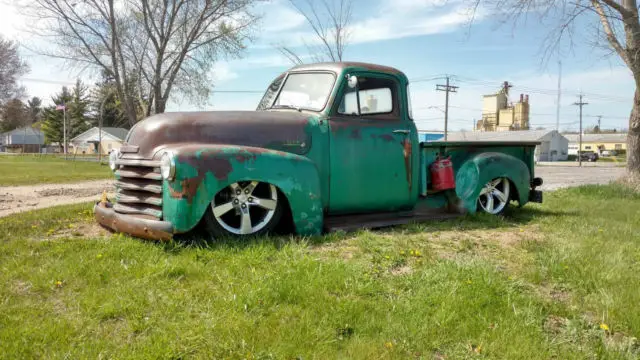 1953 chevrolet 3100 bagged lt1 motor patina truck rat hot rod c-10 5 window 350