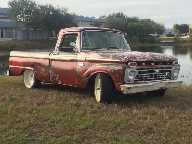 1966 ford f100 custom cab hot rod rat rod