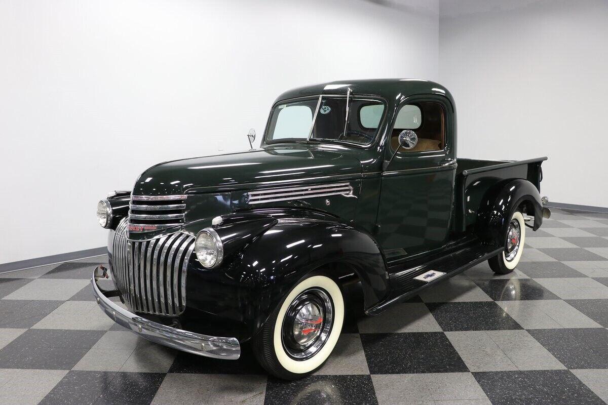 1946 chevrolet pickup classic green truck 50433 miles