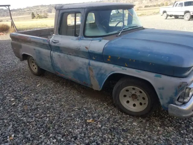 1960 gmc sierra blue rwd automatic