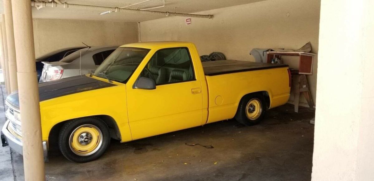 1991 chevrolet c1500 pickup yellow rwd automatic c1500