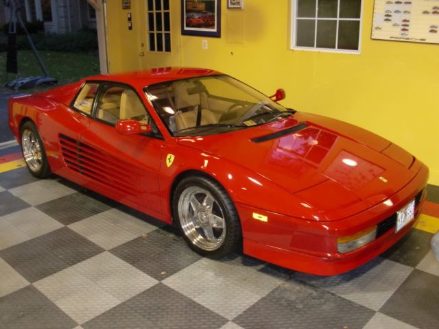 gorgeous red/tan 1987 ferrari testarossa -- same owner 16+ years!