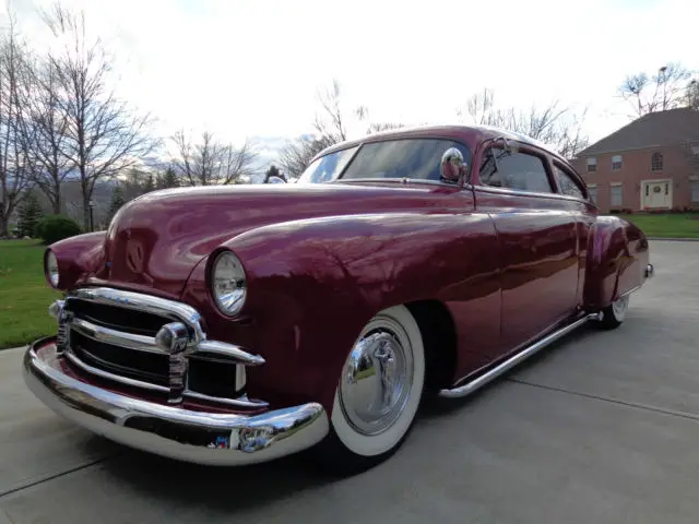 1950 chevy fleetline custom * old school * chopped shaved frenched decked * a/c