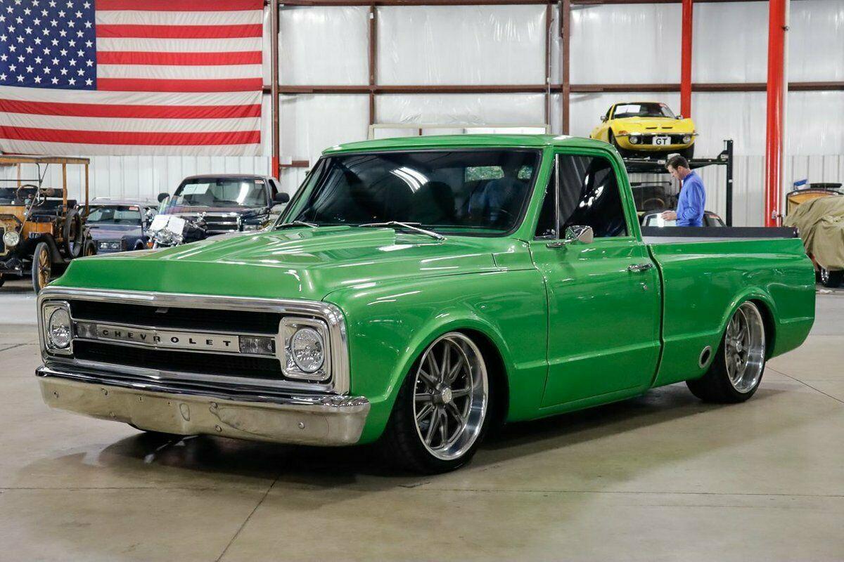 1969 chevrolet c-10 80 miles synergy green metallic pickup truck 383ci stroker