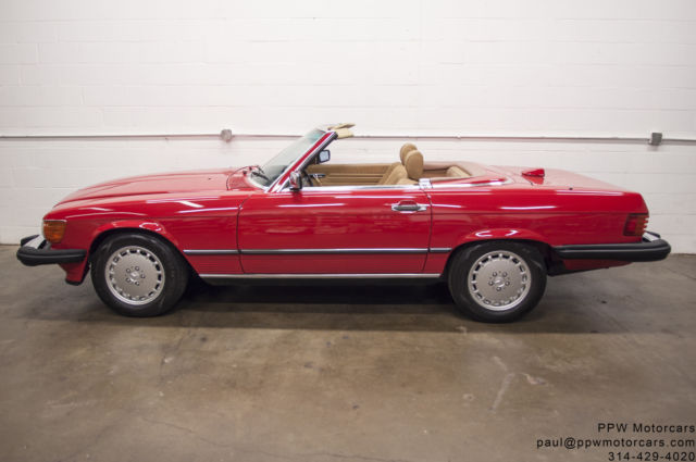 1987 mercedes-benz 560sl only 71,395 documented miles! just two owners!
