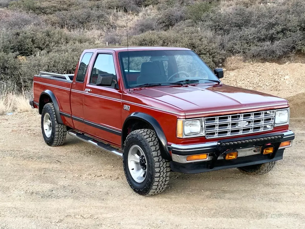 1989 chevrolet s-10 pickup red 4wd automatic