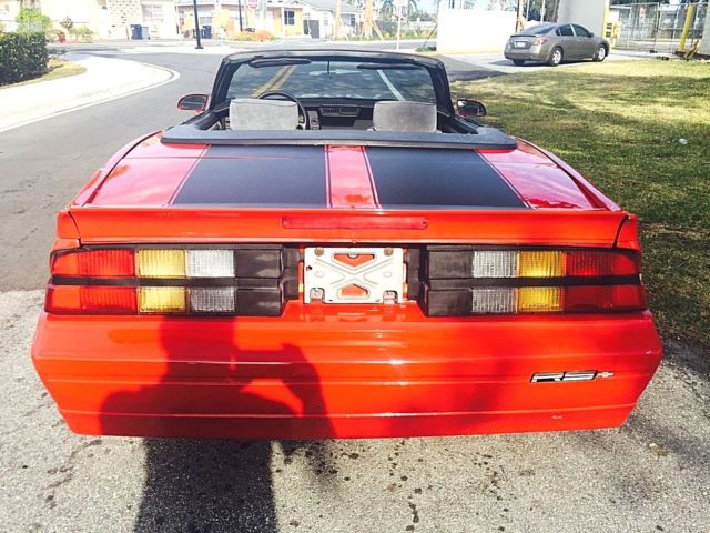 rare 1990 chevrolet camaro rs convertible, 5.0 liter v8, auto, a/c car, no reser
